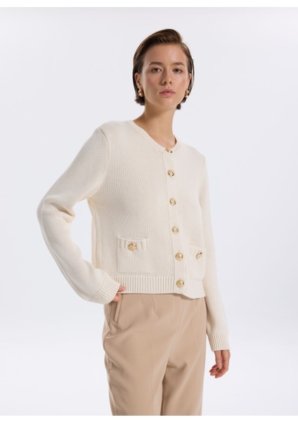 Ekru Kadın Hırka F5WL-HRK0420 modelleri