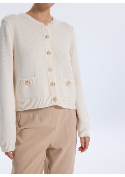 Ekru Kadın Hırka F5WL-HRK0420 fırsatları