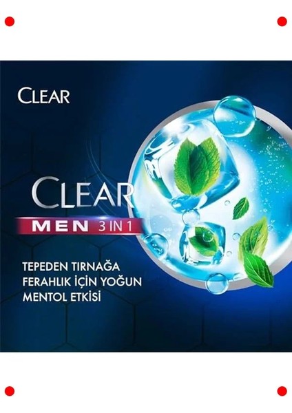 3'ü 1 Arada Mentollü Şampuan ve Duş Jeli - 350 ml indirimleri