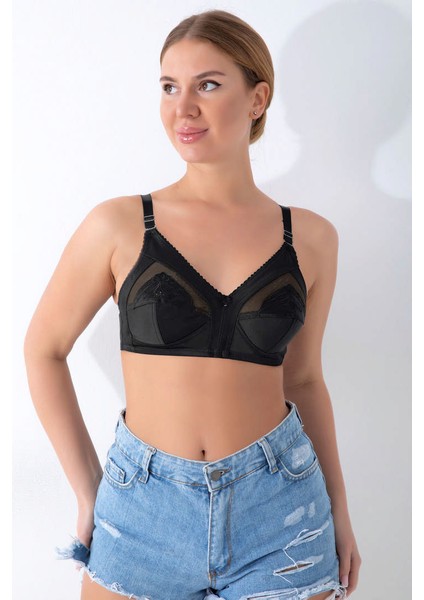 Techmrt Siyah Toparlayıcı Sütyen - 502 - Beden 110