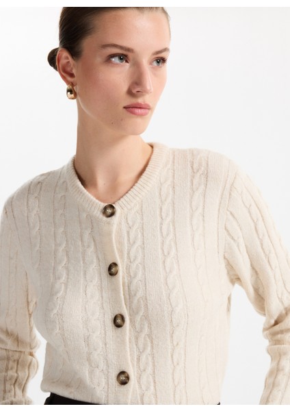 Ekru Kadın Hırka F5WL-HRK0256 modelleri