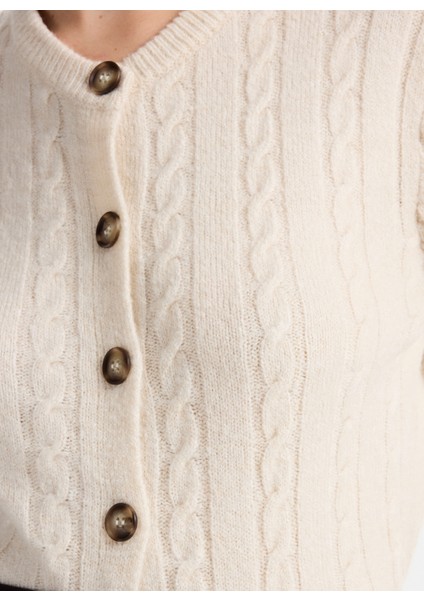 Ekru Kadın Hırka F5WL-HRK0256 fırsatları