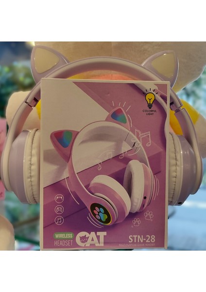 Kablosuz Kulaklık Işıklı Pati Model Mor AD41005 fiyatları