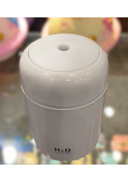 Ultrasonik Hava Nemlendirici Buhar Mak. ve Aroma Difüzörü Işıklı Orta Boy (13CM * 8 Cm)