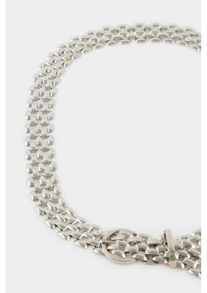 Kadın Silver Iki Sıralı Metal KEMER G3805AXNS fiyatları