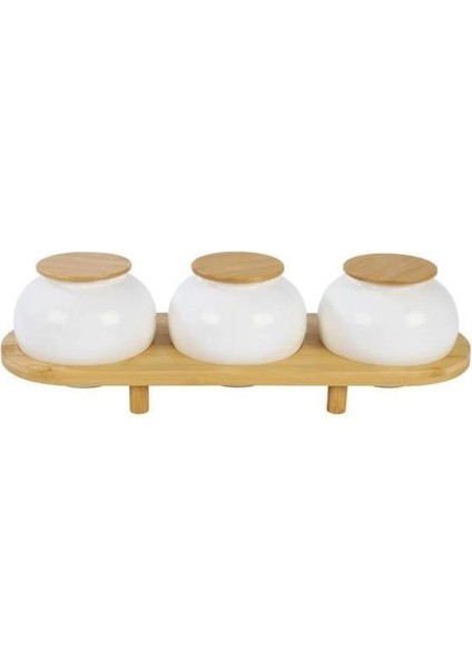 Simple 3'lü Baharat Seti Standlı B5839