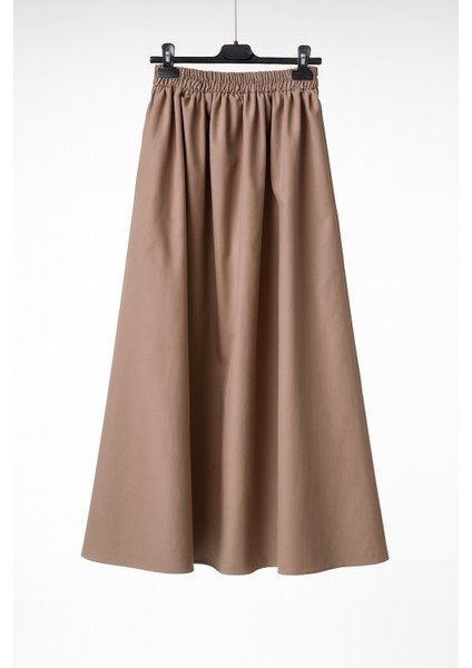 Gümüş collection, cepli,Gabardin Etek, renk cappuccino fiyatları