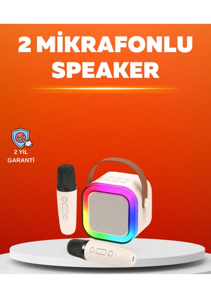 Ses Efektli Mikrofonlu Kablosuz Karaoke Sistemi