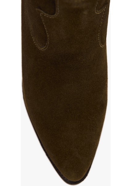 Kadın Süet Deri Uzun Western Kovboy Çizme – Topuklu Deri Çizme fırsatları