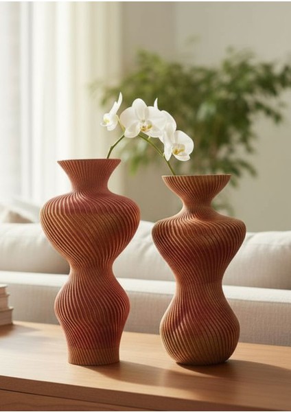 Modern Dekoratif Vazo, Family Birlik Dekorasyonu Gold-Bakır 2'li fiyatları