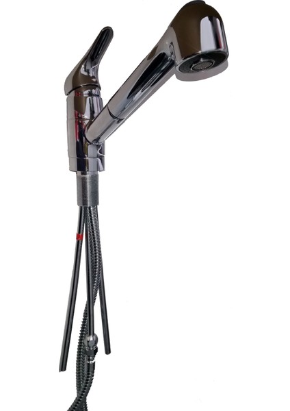 Spiralli mutfak lavabo bataryası