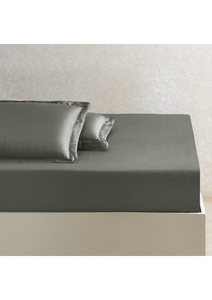 x Tencel™ Lyocell Tek Kişilik Lastikli Çarşaf Yeşil