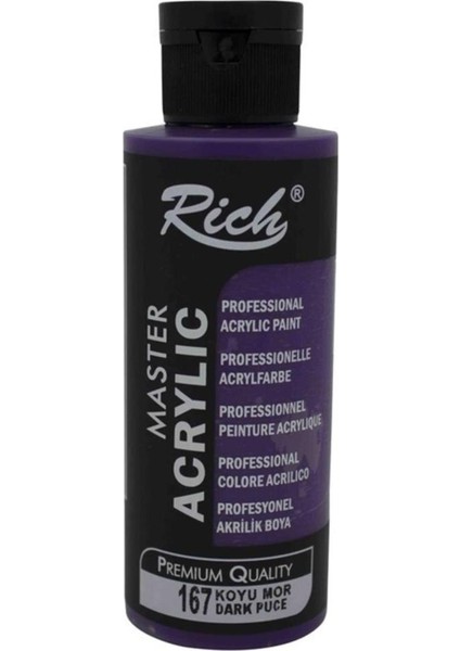 Rich Akrilik Boya Master 120 cc Koyu Mor 120-167