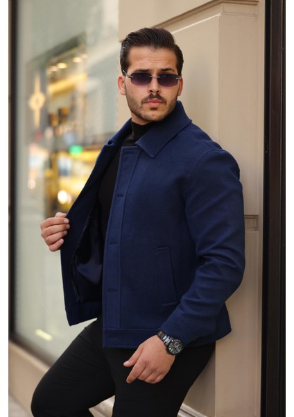 Kaşe Kumaş Düğmeli Ceket modelleri