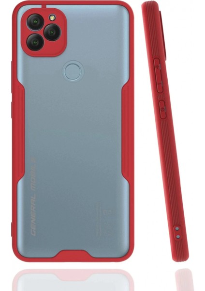 General Mobile Gm 22 Kılıf Platin Silikon - Kırmızı (K95)
