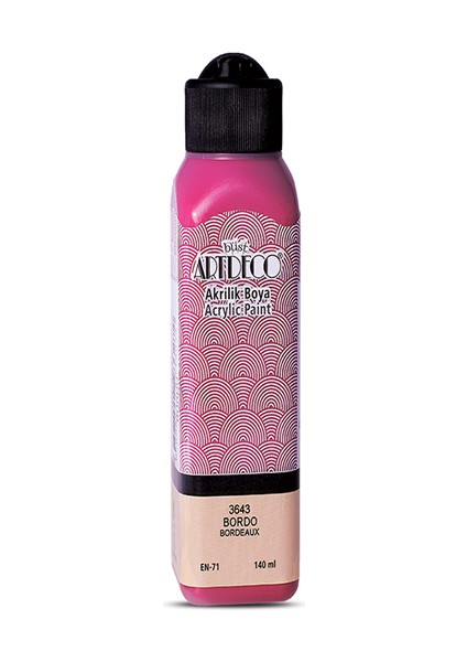 Artdeco Akrilik Boya 140 ml Bordo 070R-3643 fiyatları