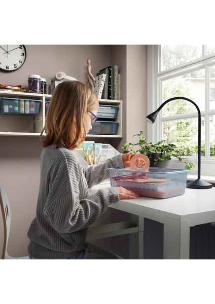 Trofast Çocuk Duvar Rafı Beyaz Gri Mavi 99 x 21 x 30 cm fırsatları