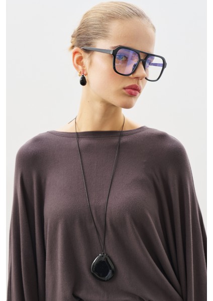 Pelerin Tarz Bluz Antrasit indirimleri