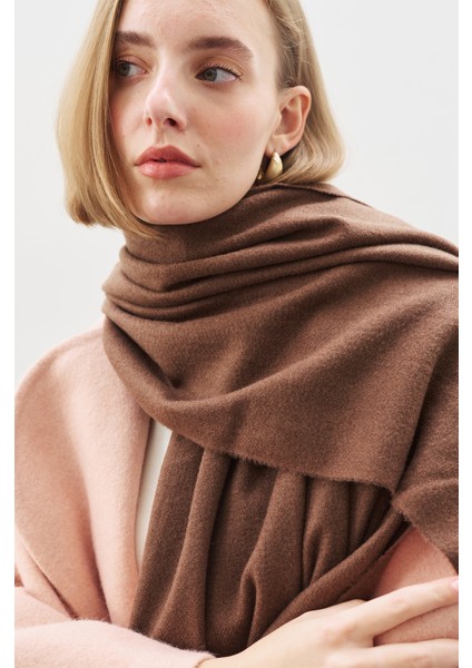 Kaşmir Dokulu Şal Kahverengi modelleri