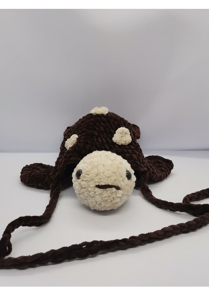 Caretta Kaplumbağa Çocuk Omuz Çantası El Yapımı