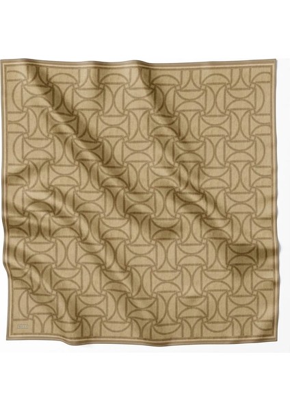 Geometrik Desen Ipek Twill Eşarp 4221D01 02 modelleri