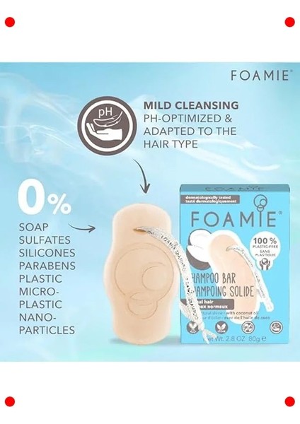 Hindistan Cevizi Katı Şampuan Bar 80 G fırsatları