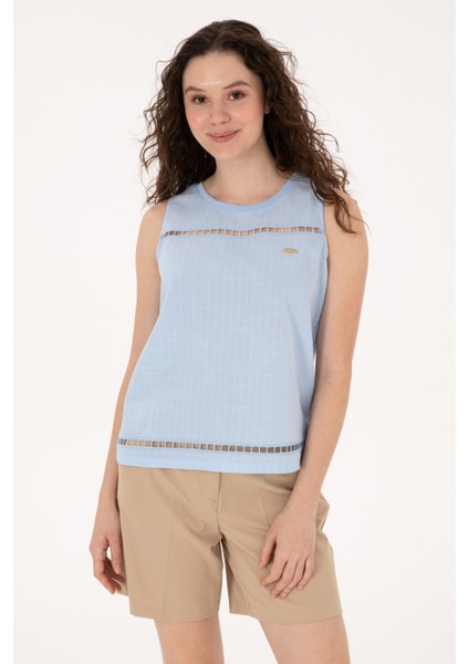 Kadın Açık Mavi Tişört 50300747-VR003