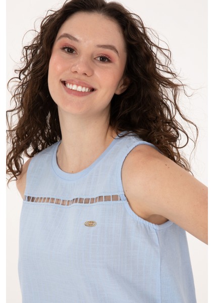 Kadın Açık Mavi Tişört 50300747-VR003 fiyatları