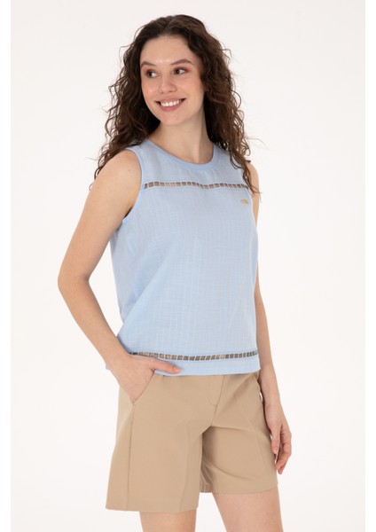 Kadın Açık Mavi Tişört 50300747-VR003 modelleri