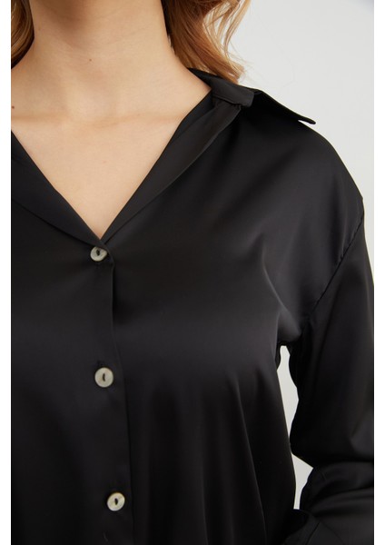 Basic Saten Gömlek