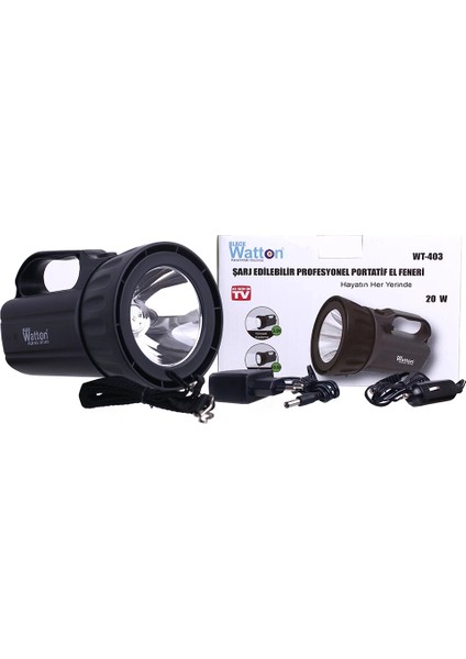 Şarj Edilebilir Profesyonel Portatif El Feneri WT-403 modelleri