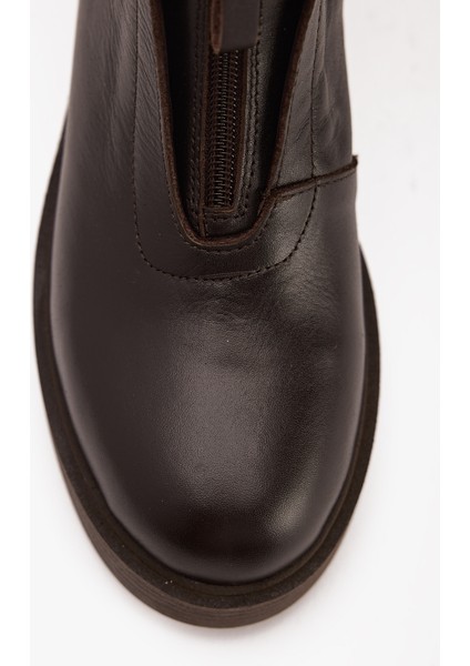 Kadın Deri Fermuarlı Düz Bot fırsatları