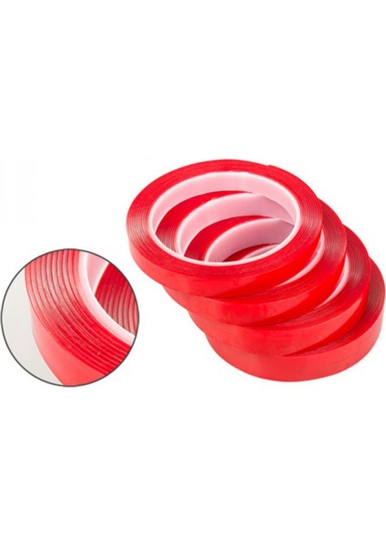 2 Metre Güçlü Yapışkanlı Çift Taraflı Slikon Pratik Şeffaf Bant (K95) modelleri