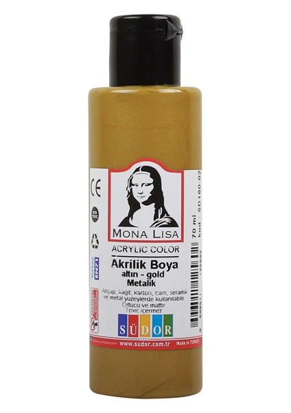 Monalisa Akrilik Boya 70 ml Altın SD160-02 ( 12 Adet ) fiyatları