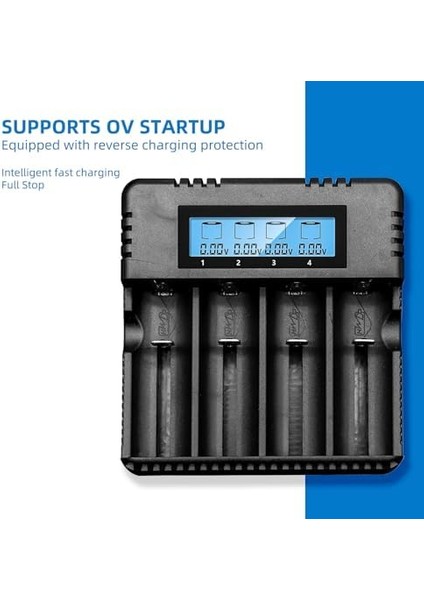 OR-8992A Dört Yuvalı LCD Ekranlı Pil Şarj Cihazı indirimleri