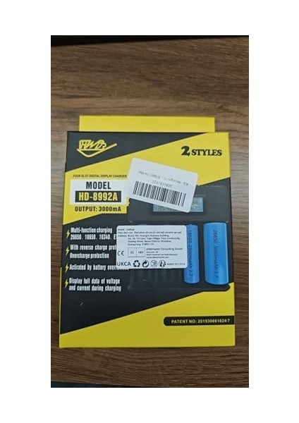 OR-8992A Dört Yuvalı LCD Ekranlı Pil Şarj Cihazı