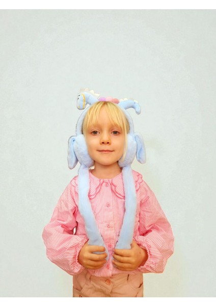 Sesli Oynar Kulaklı Sevimli Dinazor Peluş Kulaklık