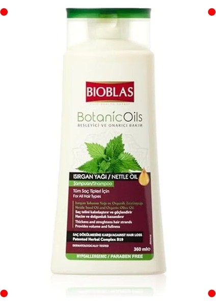 Isırgan Yağlı Saç Dökülmesine Karşı Şampuan 360 ml