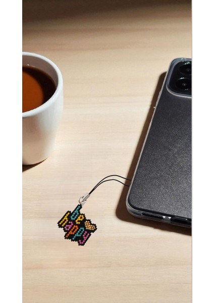 Miyuki Boncuk El Yapımı Be Happy Telefon Çarmı - Charm