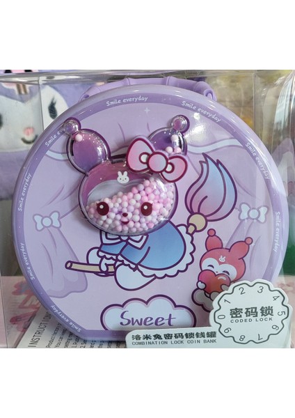 Metal Şifreli Kuromi Figürlü Kumbara AD541