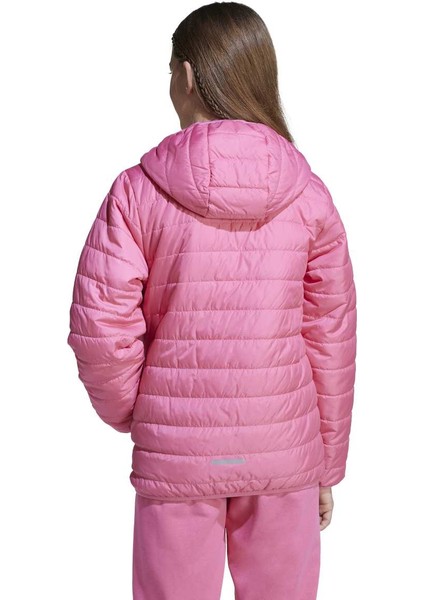 Essentials Light Padded Çocuk Pembe Kapüşonlu Mont fiyatları