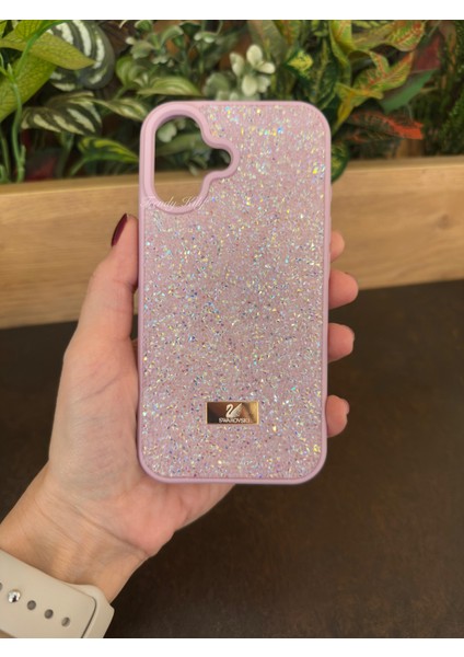 iPhone (16) Uyumlu Lüks Taşlı Kılıf
