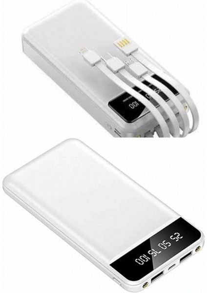 Powerbank Şarj Cihazı 4 Çıkışlı 20.000 Mah Powerbank Kompakt Yüksek Kapasiteli Hızlı Şarj indirimleri