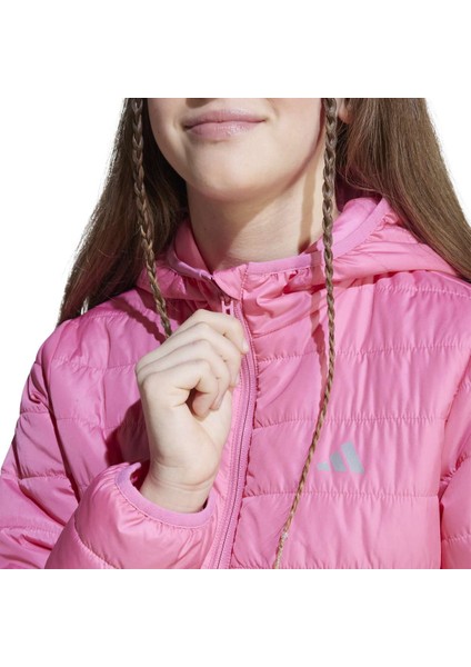 Essentials Light Padded Çocuk Pembe Kapüşonlu Mont indirimleri