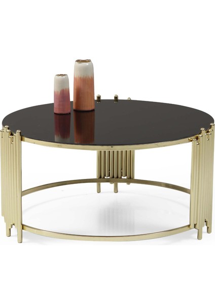 Lara Altın Orta Sehpa