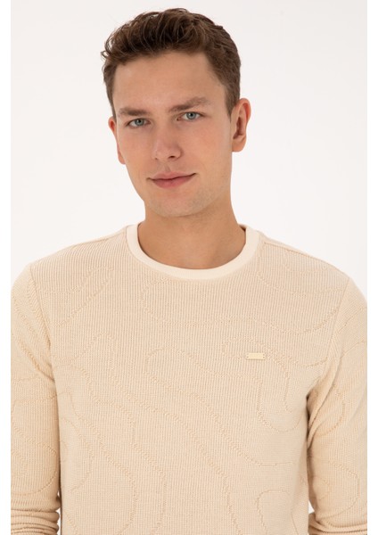 Erkek Krem Sweatshirt 50308910-VR071 fiyatları