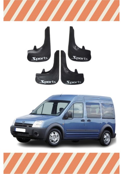 Ford Connect 2002-2013 Sports Yazılı 4'lü Tozluk Çamurluk Paçalık