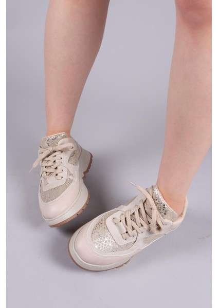 Lily Süet Cilt Garnili Sneakers Ten modelleri