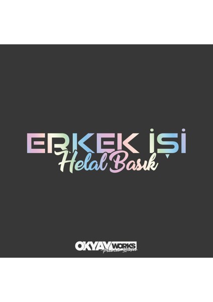 Erkek Işi Uyumlu Sticker