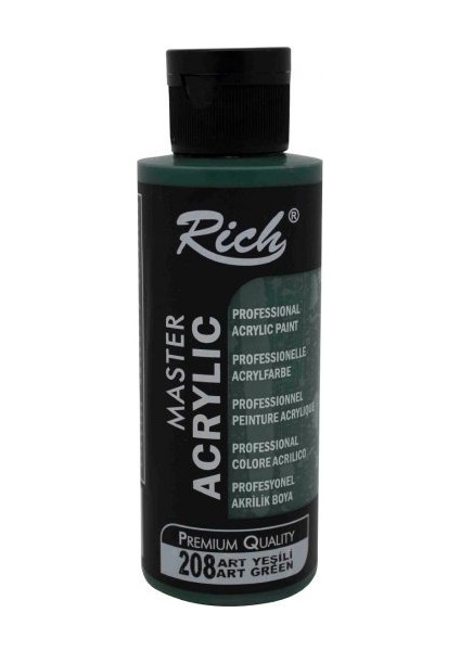 Rich Akrilik Boya Master 120 cc Art Yeşili 208